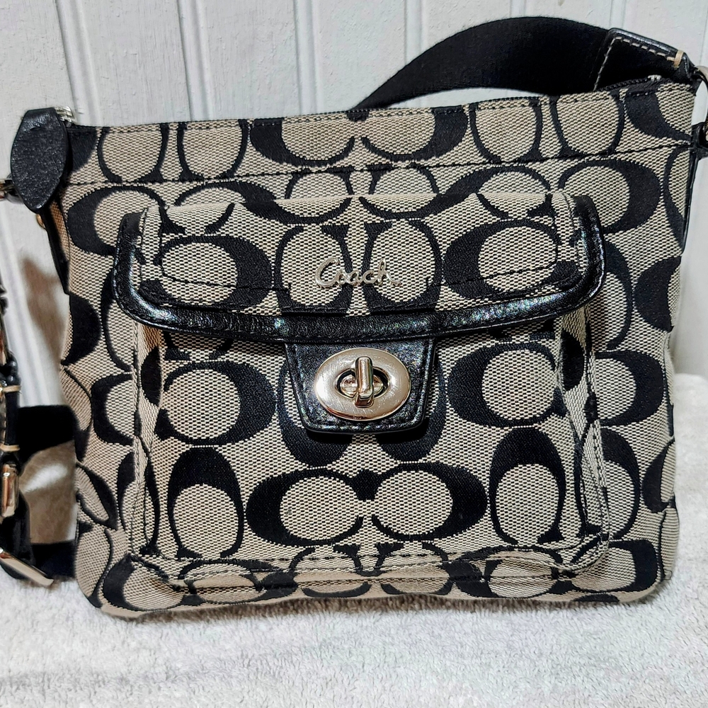 Coach Black and Cream Women's Bag